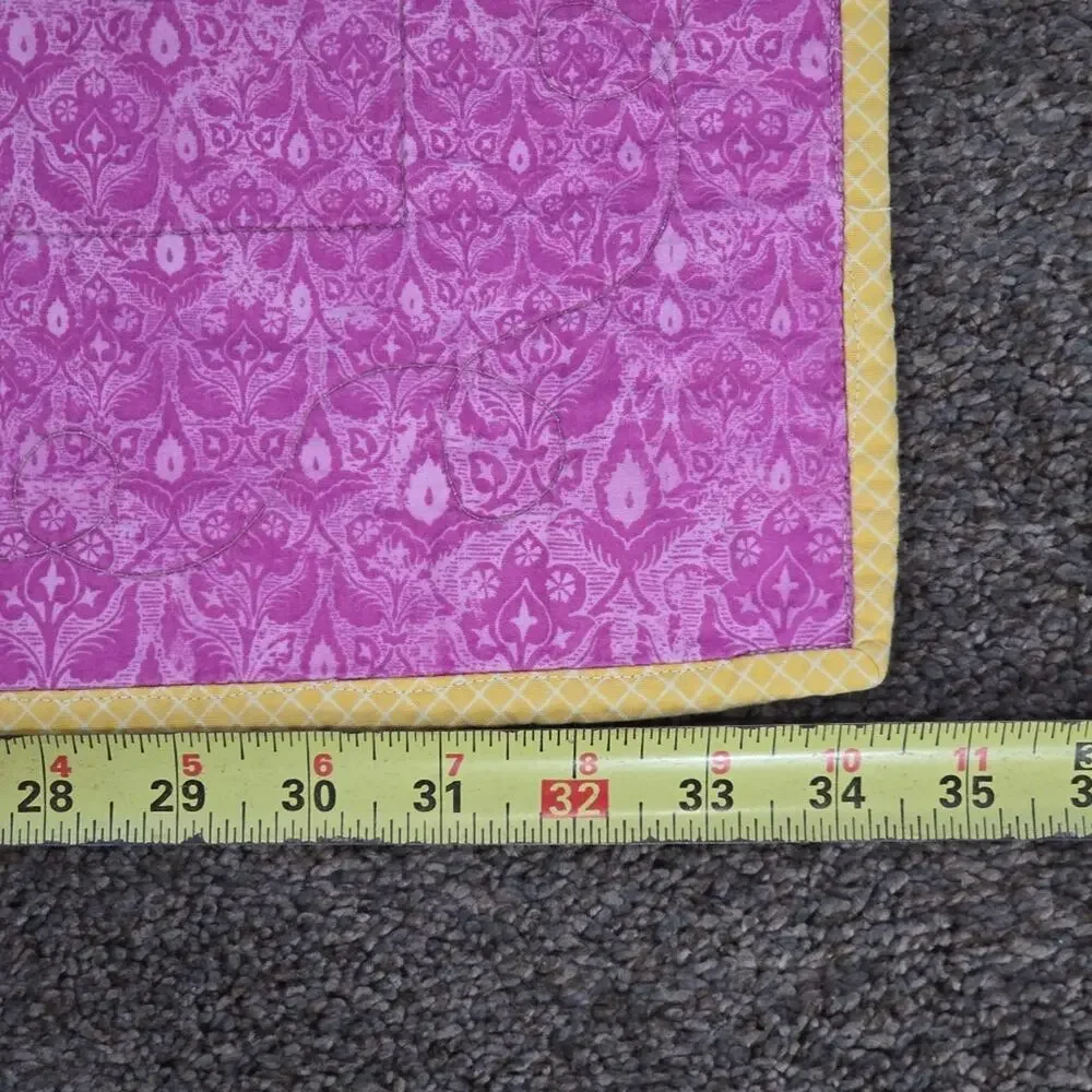 Handmade Sue Marsh‎ Caterwauling Tales Cat Baby Toddler Quilt Wall Hanging 48x34